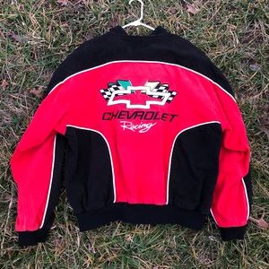 chevrolet jacket red